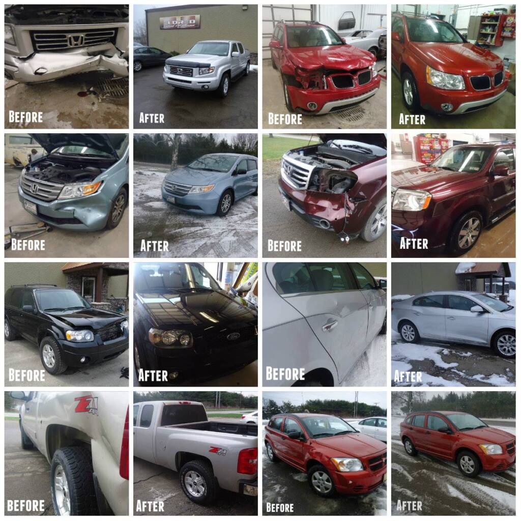 Eldred Collision Car Repairs before and after. Eldred Collision works on all makes and models.